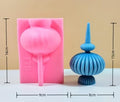 Irregular texture column silicone candle mold