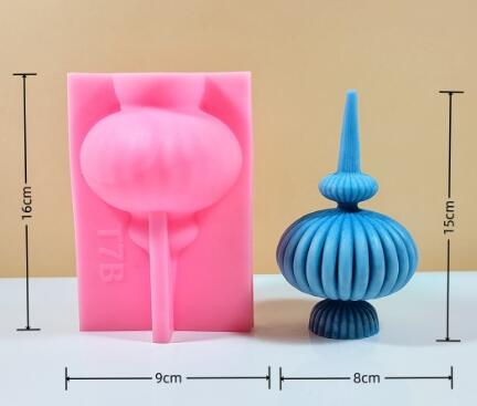 Irregular texture column silicone candle mold