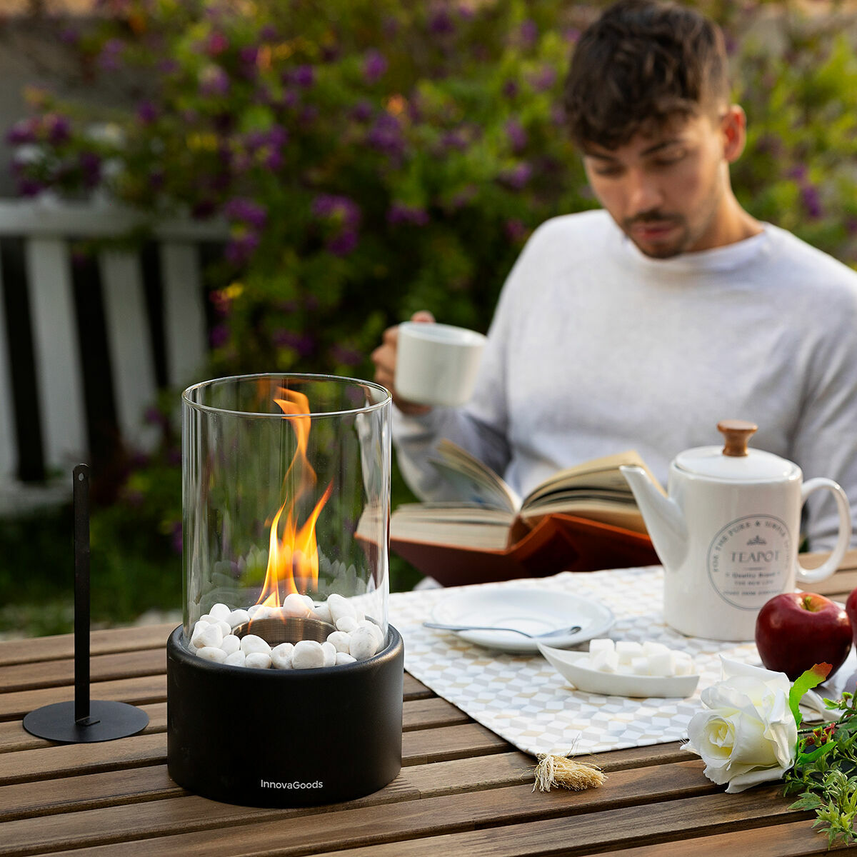 Decorative Bioethanol Tabletop Fireplace Heatfir InnovaGoods-9